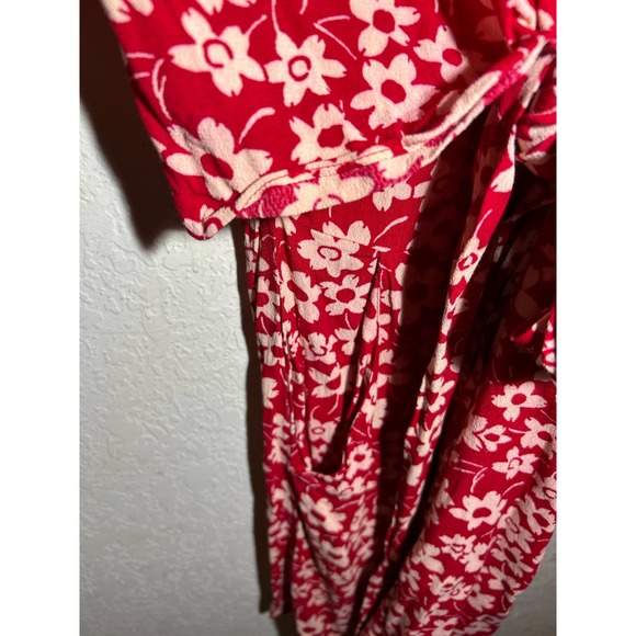 $160 NWOT Madewell Wrap-Front Romper In Mini Daisy Size 0 - Picture 5 of 7